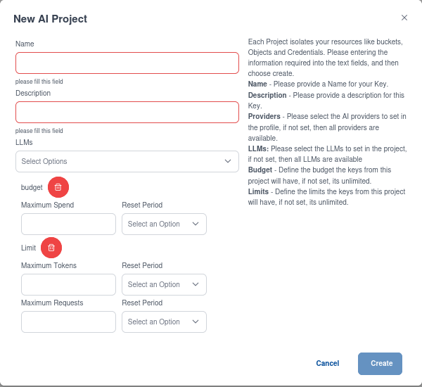 Create AI Project