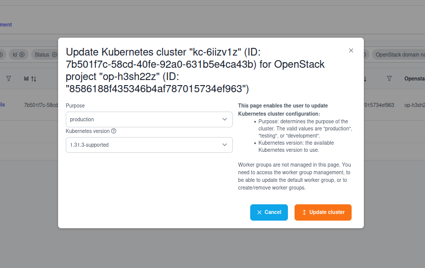 Cluster-Update